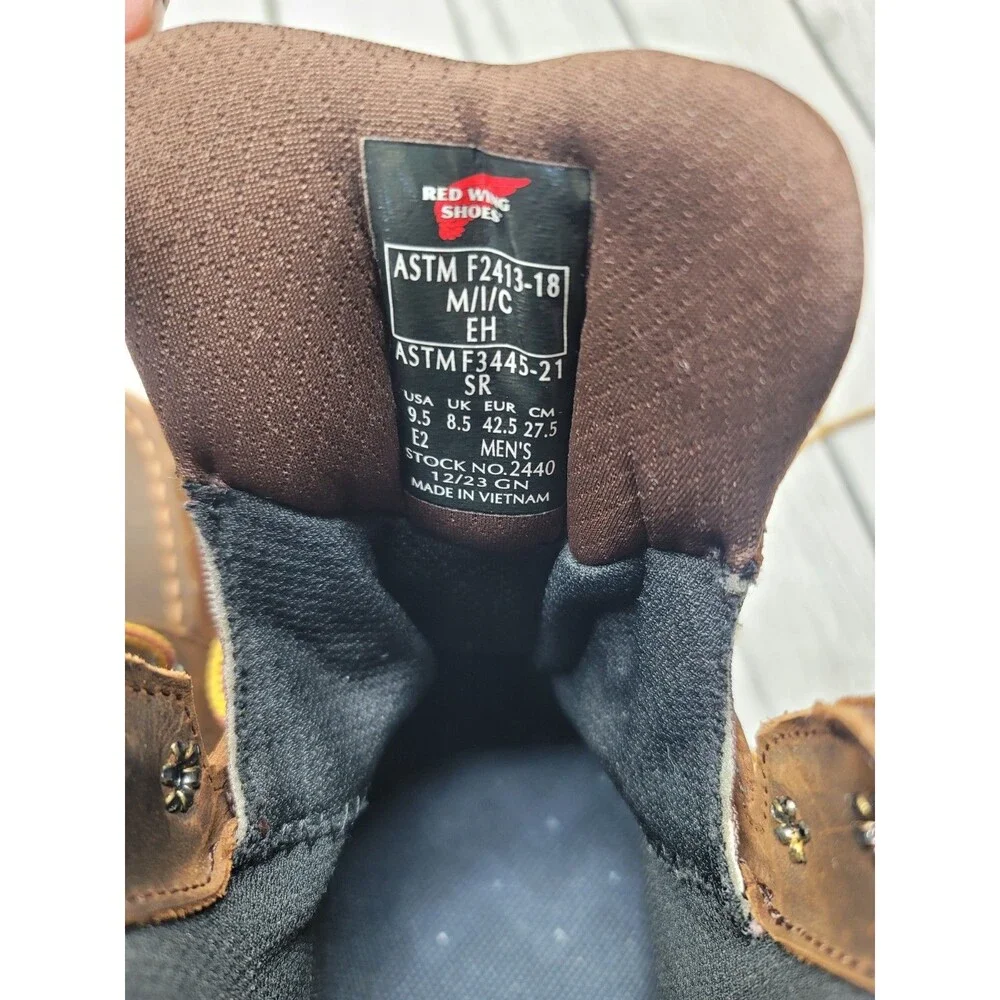 Red Wing 2440 Mens 9.5 EE Traction Tred Lite 6